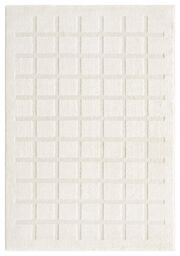 Desire Rugs Aya Living Room Area Rugs - Embossed Cubed Design in Cream - Size: 160 cm x 230 cm - thumbnail 2