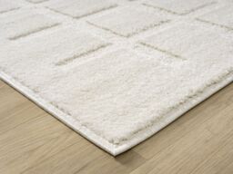 Desire Rugs Aya Living Room Area Rugs - Embossed Cubed Design in Cream - Size: 160 cm x 230 cm - thumbnail 4