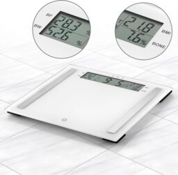 CONAIR Weight Watchers Extra Wide Bathroom Scale, Easy Read Display, Ultimate Accuracy Body Analyser 8937NU in Clear - thumbnail 3