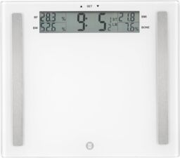 CONAIR Weight Watchers Extra Wide Bathroom Scale, Easy Read Display, Ultimate Accuracy Body Analyser 8937NU in Clear - thumbnail 1