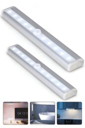 Neel Blue Motion Sensor Light, Under Cabinet Lighting, 3pcs in White - thumbnail 5