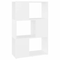 Berkfield Home Book Cabinet Room Divider White 60x24x94 cm Engineered Wood - Size: 60 x 24 x 94 cm - thumbnail 1