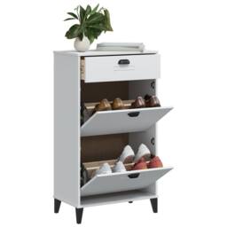 Berkfield Home Shoe Cabinet VIKEN White Engineered Wood - thumbnail 2