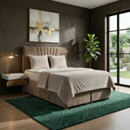 DS Living Vesper Mink Ottoman Bed in Brown - Size: Single - thumbnail 1