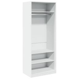 Berkfield Home Wardrobe White 80x50x200 cm Engineered Wood - Size: 80 x 50 x 200 cm - thumbnail 1