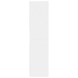 Berkfield Home Wardrobe White 80x50x200 cm Engineered Wood - Size: 80 x 50 x 200 cm - thumbnail 5
