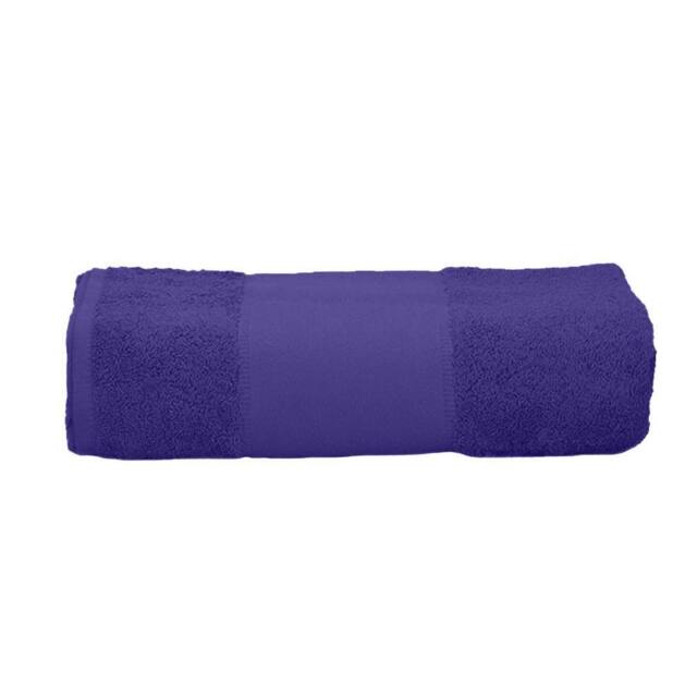 ARTG Print-Me Bath Towel in Purple - image 1