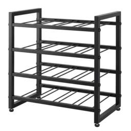 NESTLUNE 16 Bottle Wine Rack Countertop Wine in Black - Size: 100 cm x 60 cm - thumbnail 1