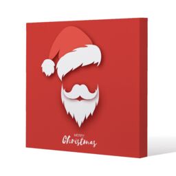 Benjamin Tate Design Santa claus hat & beard (canvas) / 114 x 114 x 4cm in Natural - Size: 114 x 114 x 4 cm - thumbnail 1