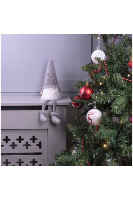 Netagon Home Christmas Long Legged Christmas Gonk Decoration- Grey - image 1