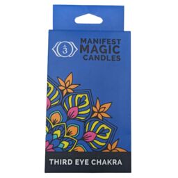 KDMD Manifest Magic Candles (pack of 12) - Indigo - Third Eye Chakra in Blue - thumbnail 1