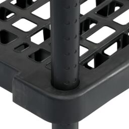 Berkfield Home Storage Shelf 5-Tier Black 93.5x45.5x194.5 cm PP - thumbnail 6