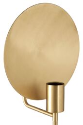 Orsina White Marble Table Lamp With Satin Gold Metal Shade, Square Base Lamp, Light Fixture For Luxe Interiors - thumbnail 5