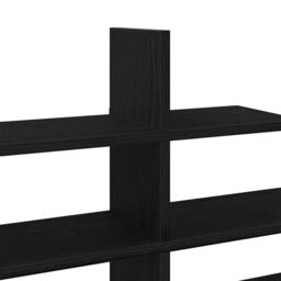 Berkfield Home Wall Shelf Black Oak 124.5x18x60.5 cm Engineered Wood - thumbnail 8