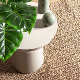 Berkfield Home Rug 80x150 cm Jute Look Indoor & Outdoor in Brown - Size: 100 cm diameter - thumbnail 3