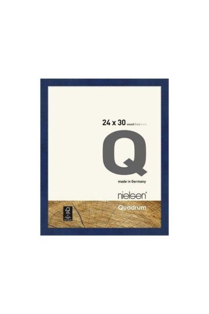 nielsen Quadrum 24 x 30cm Wooden Picture Frame With Protective Glass Front in Blue - Size: 24 x 30 cm - image 1