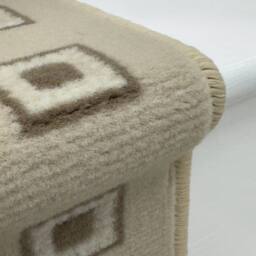 runrug Stair Runner Carpet for Staircases - Soft & Comfy, 9mm - 'Caesar' in Beige - Size: 60 cm x 600 cm - thumbnail 2