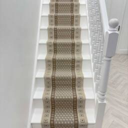 runrug Stair Runner Carpet for Staircases - Soft & Comfy, 9mm - 'Caesar' in Beige - Size: 60 cm x 600 cm - thumbnail 6