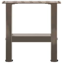 Berkfield Home Coffee Table Legs Natural Steel 2 pcs 40x(30-31) cm Steel in Grey - thumbnail 5