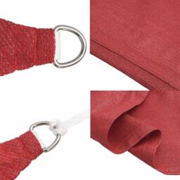 Berkfield Home Sunshade Sail 160 g/m¬≤ Red 3x6 m HDPE - thumbnail 6
