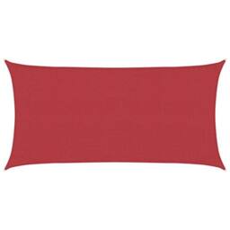 Berkfield Home Sunshade Sail 160 g/m¬≤ Red 3x6 m HDPE - thumbnail 1
