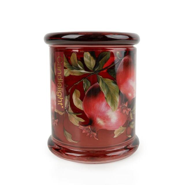 Madison & Mayfair Forest Pine & Pomegranate Large One Wick Candle in Red - image 1