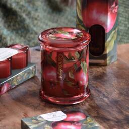Madison & Mayfair Forest Pine & Pomegranate Large One Wick Candle in Red - thumbnail 2