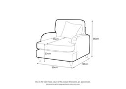 The Great Sofa Company Ezra Textured Velvet Armchair - Scroll Arm in Emerald - thumbnail 5