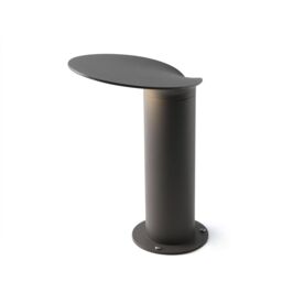 Netlighting Lotus Outdoor LED Dark Grey Bollard Pedestal Lamp 18W 3000K IP65 - thumbnail 1