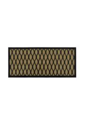 JVL Vienna Rubber Backed Scraper Doormat 45x100cm Droplet in Natural - Size: 45 cm x 100 cm - thumbnail 1