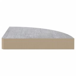 Berkfield Home Wall Corner Shelves 2 pcs Concrete Grey 35x35x3.8 cm MDF - thumbnail 6