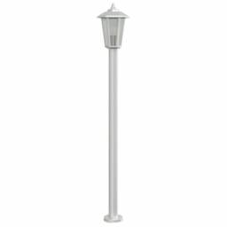 Berkfield Home Outdoor Floor Lamp Silver 120 cm Stainless Steel - thumbnail 4
