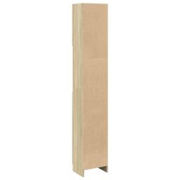 Berkfield Home Bathroom Cabinet Sonoma Oak 32x25.5x190 cm Engineered Wood in Brown - thumbnail 6