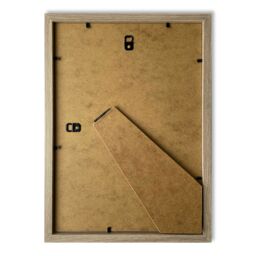 Artery8 Rabbit Polygon Head Minimal Line Drawing Portrait Artwork Framed Wall Art Print A4 in Light Oak - thumbnail 3