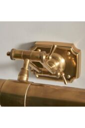 Netlighting Winchester 2 Light Picture Wall Light Lamp Brass LED E14 in Gold - thumbnail 5