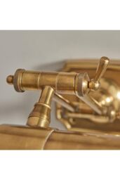 Netlighting Winchester 2 Light Picture Wall Light Lamp Brass LED E14 in Gold - thumbnail 6