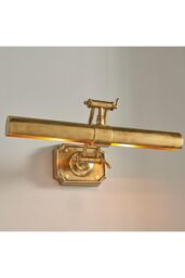 Netlighting Winchester 2 Light Picture Wall Light Lamp Brass LED E14 in Gold - thumbnail 2