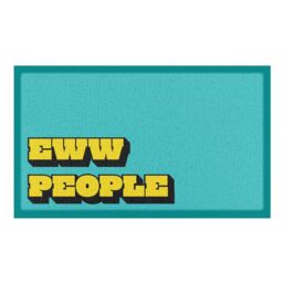 Artsy Mats Eww People Indoor & Outdoor Doormat - 70x40cm in Blue - Size: 40 cm x 70 cm - thumbnail 2