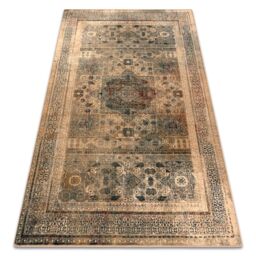 RugsX Wool Omega Rug in Yellow - Size: 135 cm x 200 cm