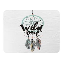 Benjamin Tate Design Cute Print In Boho Style Blanket in Natural - Size: 120 cm x 150 cm - thumbnail 1
