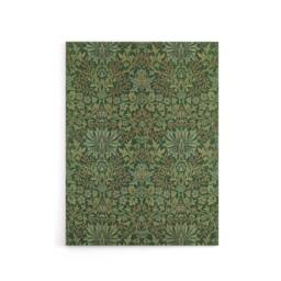 "Artery8 Flower Garden Textile Pattern Canvas Wall Art Print W. Morris in Green - Size: W18"" x H24""" - thumbnail 1