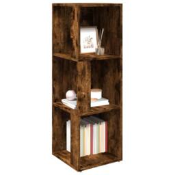 Berkfield Home Classic Corner Cabinet Smoked Oak 33x33x100 cm Engineered Wood in Brown - Size: 33 x 33 x 100 cm - thumbnail 4