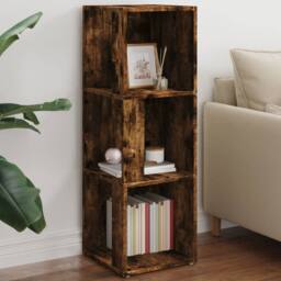 Berkfield Home Classic Corner Cabinet Smoked Oak 33x33x100 cm Engineered Wood in Brown - Size: 33 x 33 x 100 cm - thumbnail 2