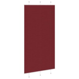 Berkfield Home Pleated Blind Bordeaux Red 110x200 cm Fabric Width 109.4 cm Polyester - thumbnail 4