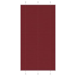 Berkfield Home Pleated Blind Bordeaux Red 110x200 cm Fabric Width 109.4 cm Polyester