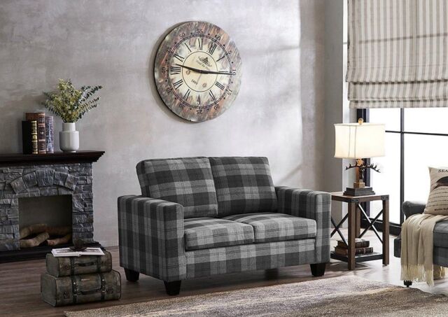 Home Detail Enderby Velvet 2 Seater Sofa in Dark Grey - image 1