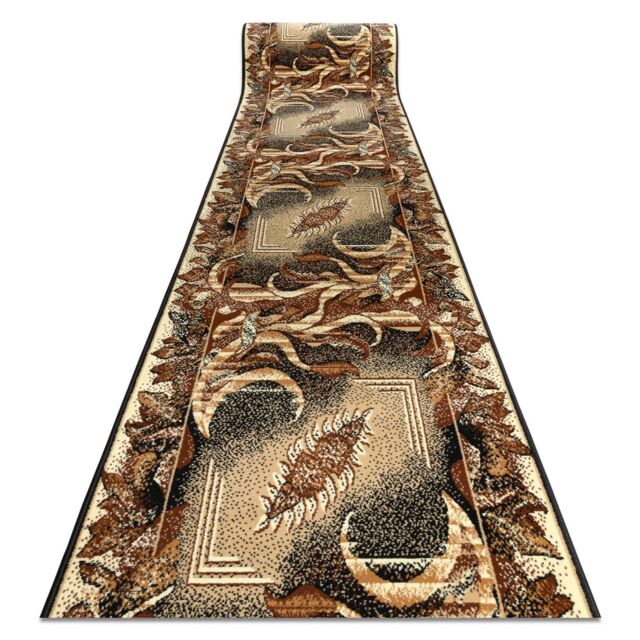 RugsX Bcf Leaf Runner in Beige - Size: 120 cm x 230 cm - image 1
