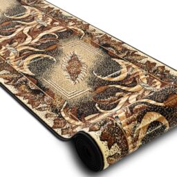 RugsX Bcf Leaf Runner in Beige - Size: 120 cm x 230 cm - thumbnail 2