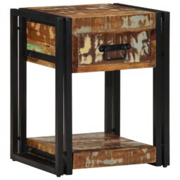 Berkfield Home Bedside Cabinets 2 pcs 40x35x50 cm Solid Wood Reclaimed in Brown - Size: 40 x 35 x 50 cm - thumbnail 2