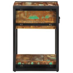 Berkfield Home Bedside Cabinets 2 pcs 40x35x50 cm Solid Wood Reclaimed in Brown - Size: 40 x 35 x 50 cm - thumbnail 8
